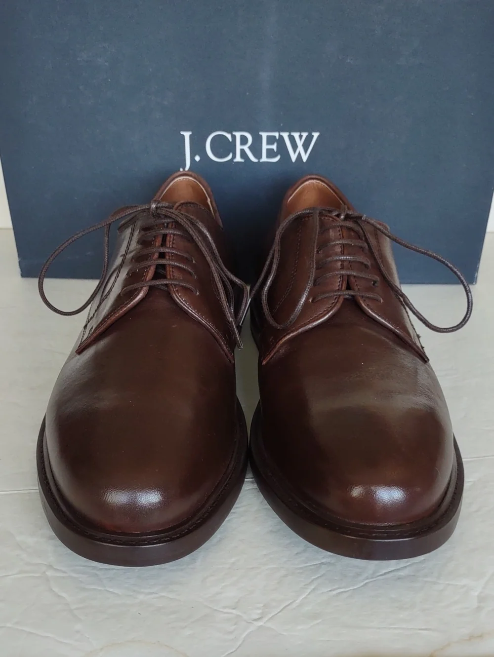 BRAND NEW J.CREW LEATHER LACE- UP